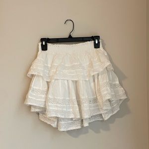 Loveshackfancy ruffle mini skirt